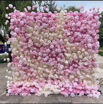 جدار الزهور الاصطناعية